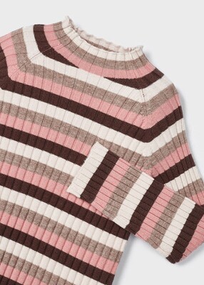 Mayoral- Mini- Mock Neck Ribbed Knit Sweater