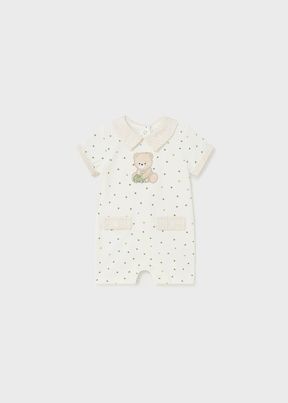 Mayoral- Newborn- Collared Romper Better Cotton