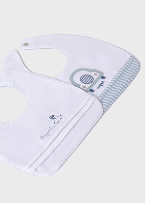 Mayoral- Newborn- 2 PK Bib Set Better Cotton