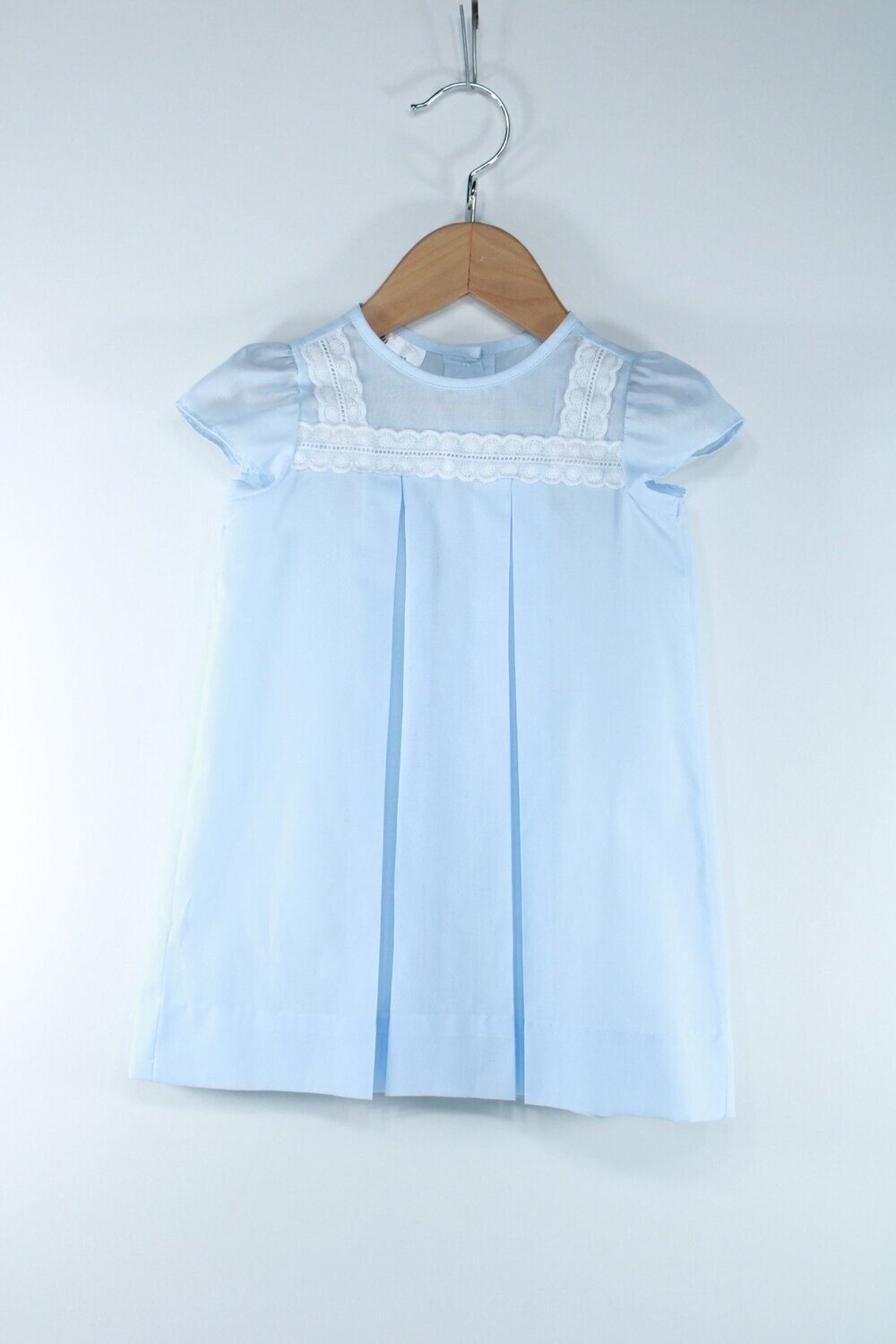 Baby Blessings- Mandy Dress, Size: Pre, Color: Sky Blue, Style: BB0303