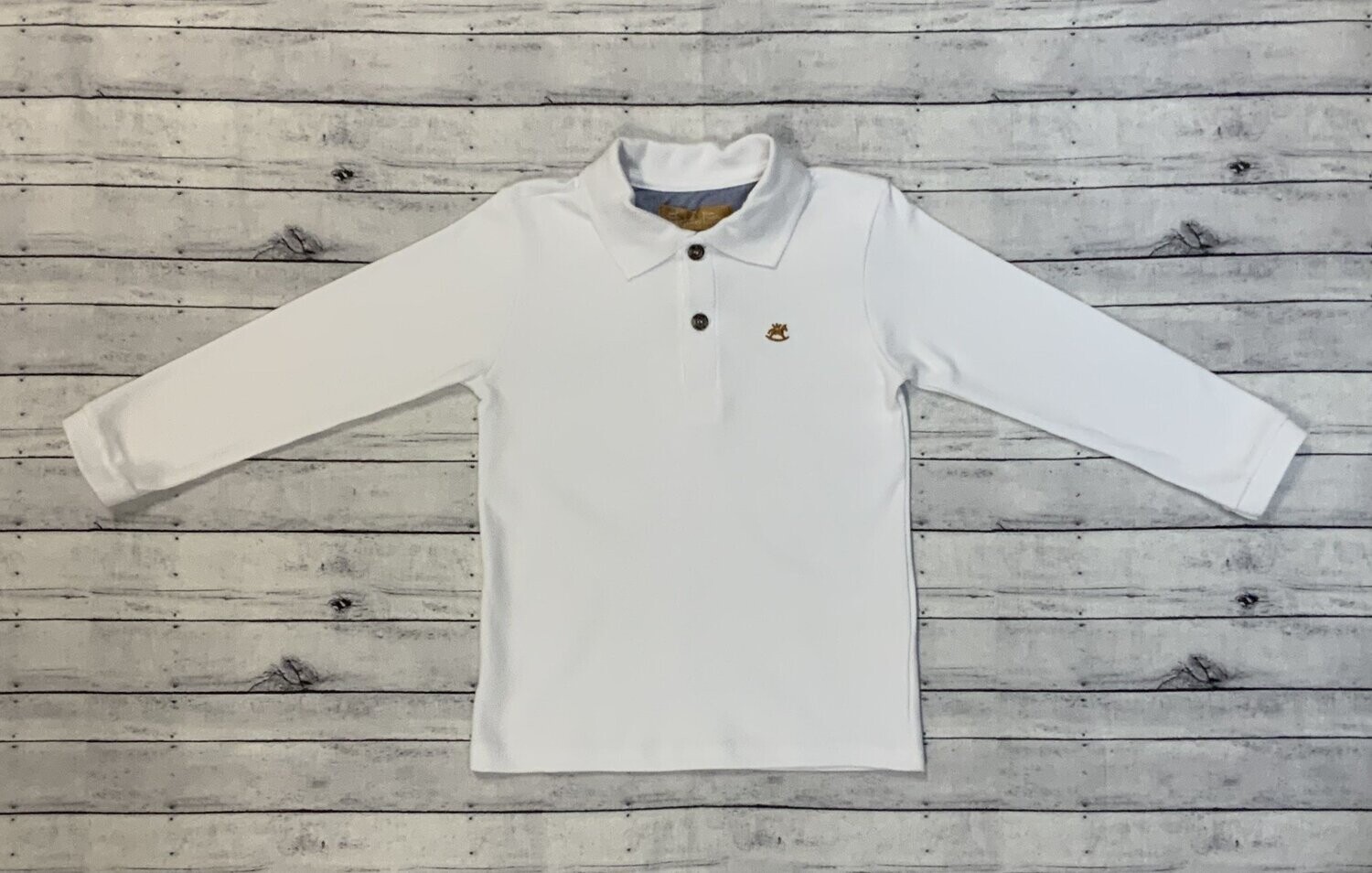 Up Baby- Long Sleeve Jersey Cotton Polo