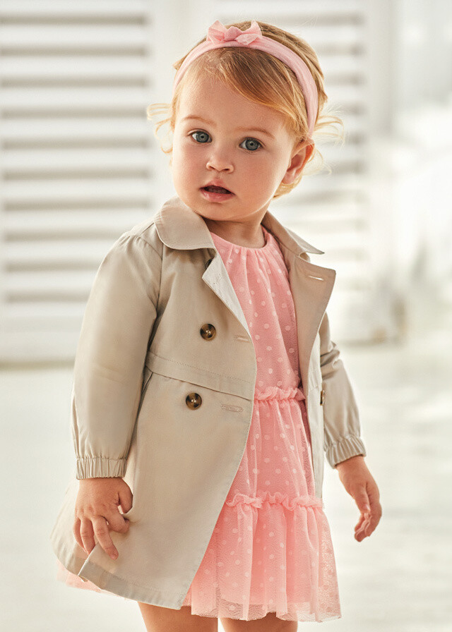 Mayoral- Baby- Pleated Trench Coat