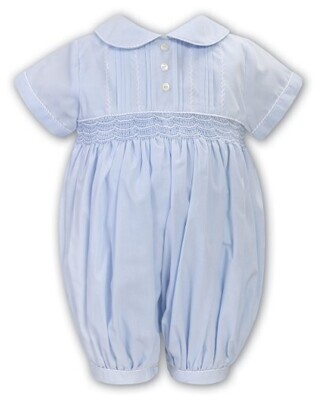 Sarah Louise- Smocked Pintuck Short Romper