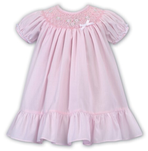 Sarah Louise- Smocked S/S Ruffle Dress