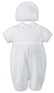 Sarah Louise- Knit Romper &amp; Hat