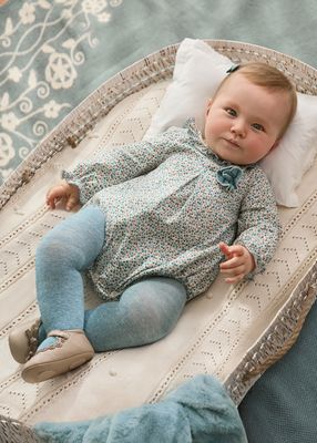 Mayoral- Newborn- Floral Bodysuit w/Tights Set