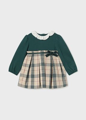 Mayoral- Baby- Plaid Dress Long Sleeve