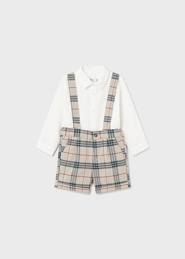 Mayoral- Baby- Plaid Shorts and Shirt Set Boys