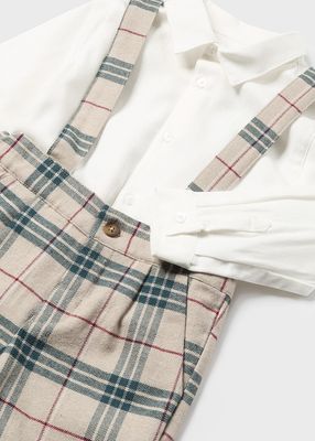 Mayoral- Baby- Plaid Shorts and Shirt Set Boys