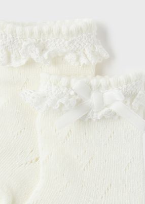 Mayoral- Newborn- Openwork Knee Socks Girls
