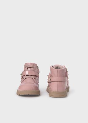 Mayoral- Shoes- Baby Girl Patent Leather Biker Charol Boot