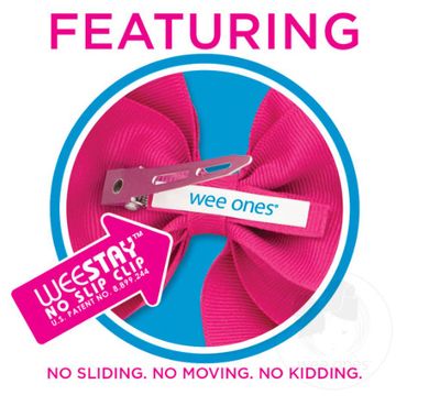 Wee Ones- Velvet Red/Grn Sequin Bow w/Long Tail