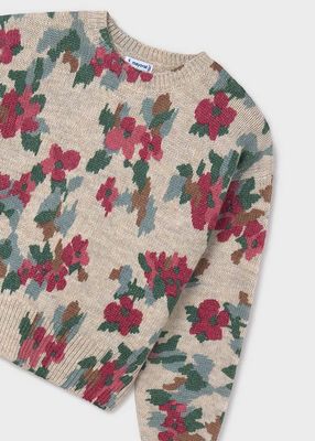 Mayoral- Junior- Floral Print Sweater