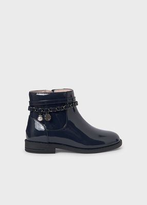 Mayoral- Shoes- Girl Chain Patent Leather Boots