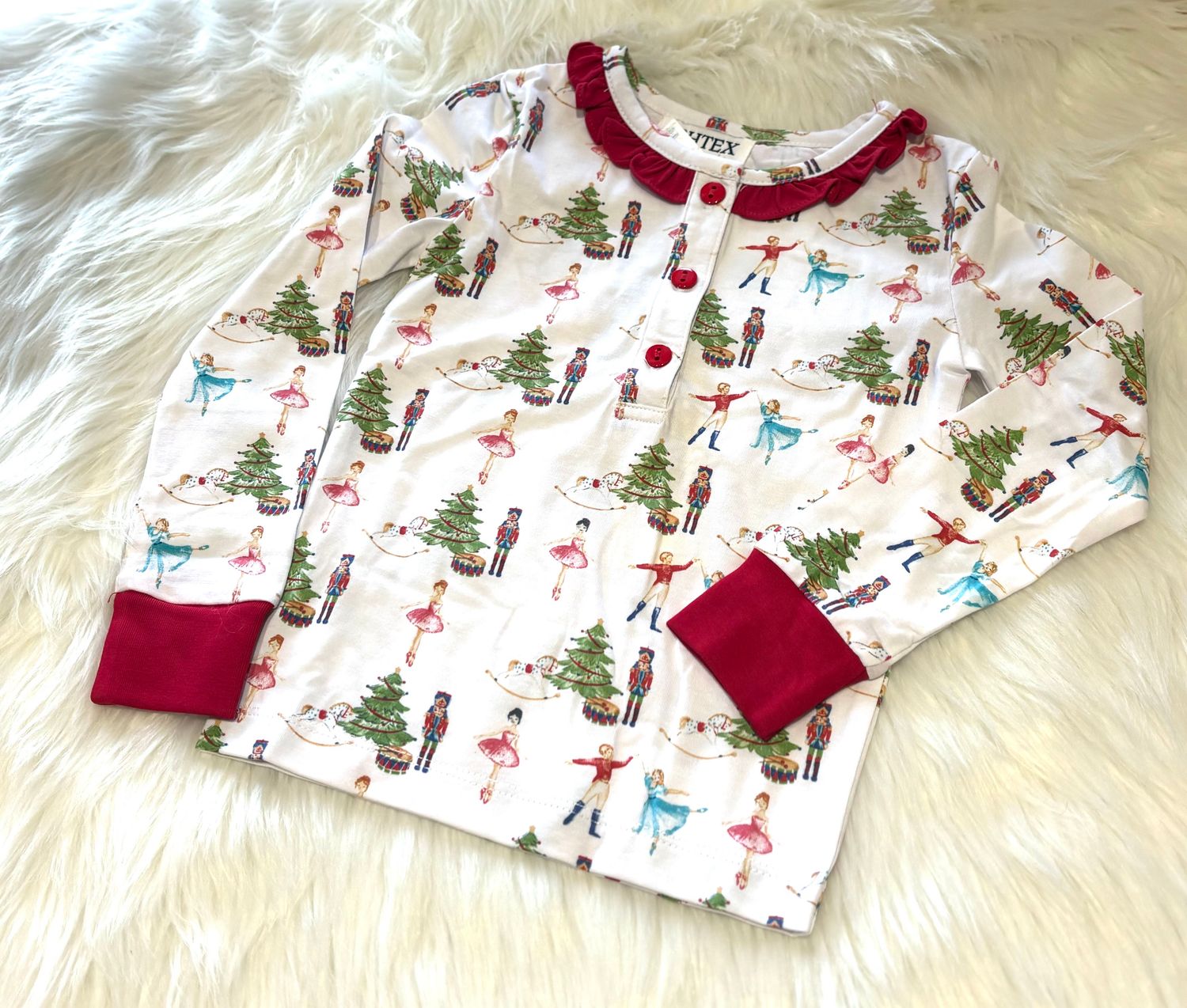 Ishtex Textile- Nutcracker Girl&#39;s PJ Set