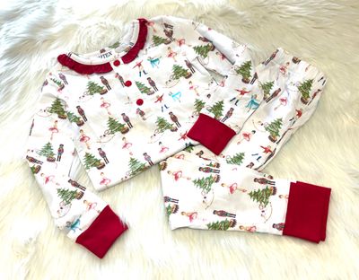 Ishtex Textile- Nutcracker Girl&#39;s PJ Set