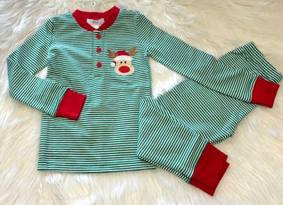 Ishtex Textile- Reindeer Boy&#39;s PJ Set
