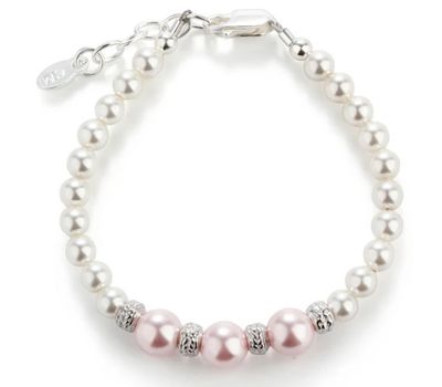 Cherished Moments- Paige Sterling Silver Pearl Bracelet