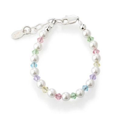 Cherished Moments- Daniela Sterling Silver Crystal Pearl Bracelet