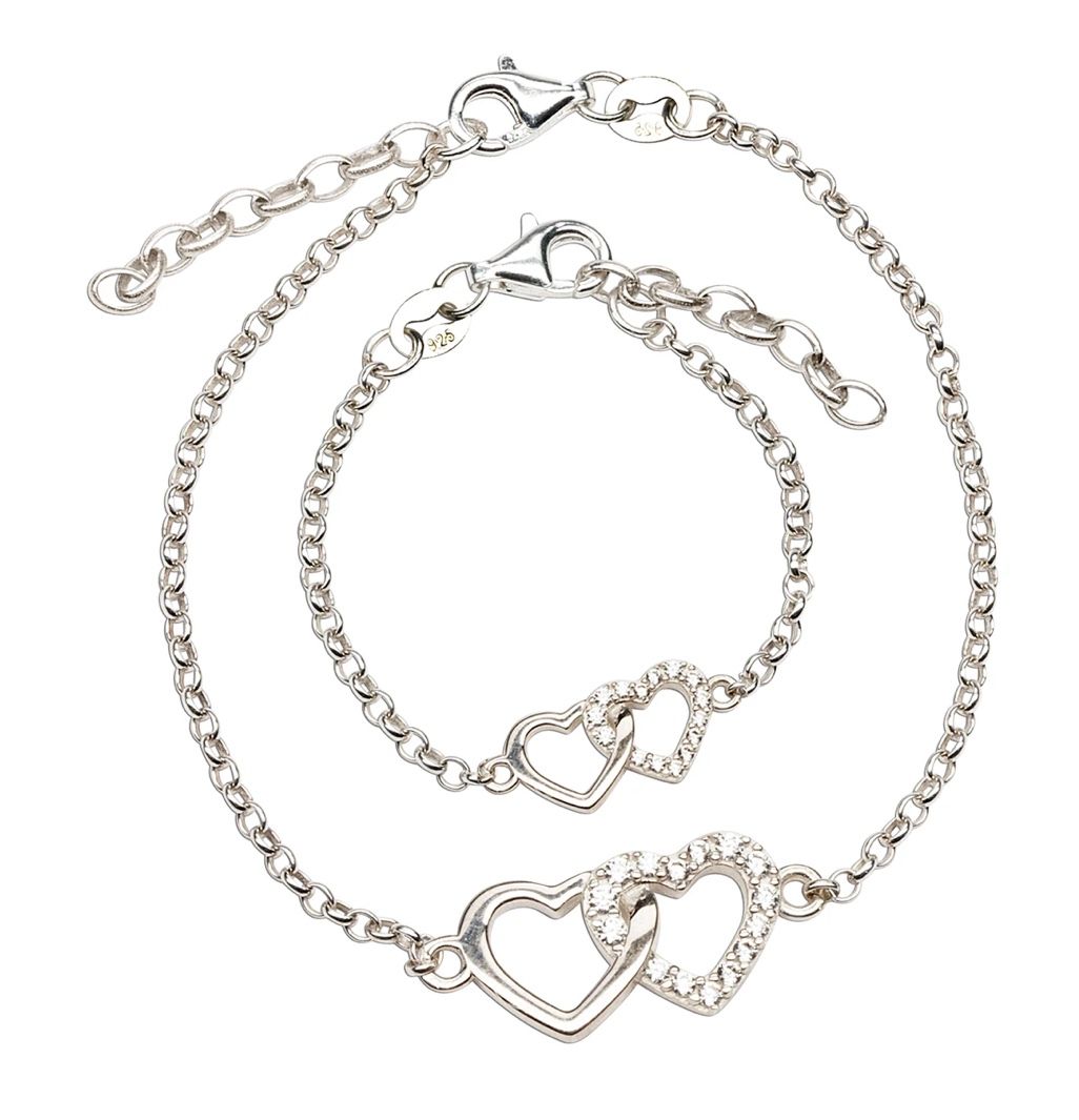 Cherished Moments - Mom &amp; Me  Sterling Silver Bracelet