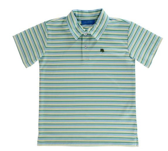 J.Bailey- Henry Performance Stripe S/S Polo