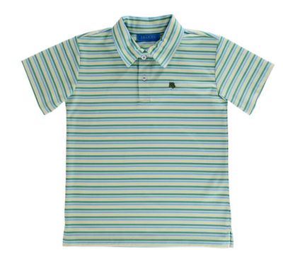 J.Bailey- Henry Performance Stripe S/S Polo