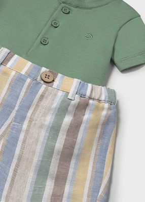 Mayoral- Newborn- Shorts and Polo Shirt Set Better Cotton