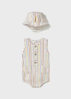 Mayoral- Newborn- Bubble Romper with Hat