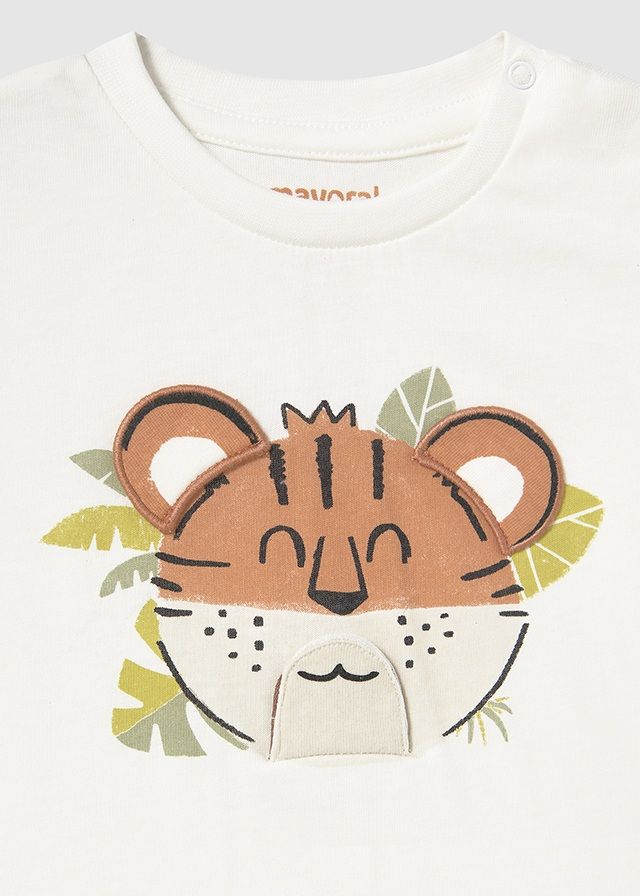 Mayoral- Baby- Interactive Tiger T-Shirt and French Terry Shorts