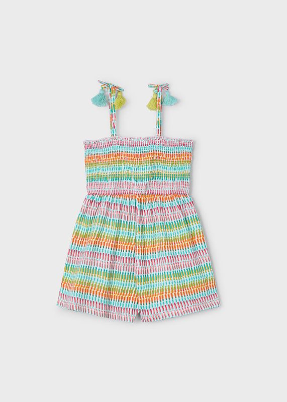 Mayoral- Mini- Girl Printed Smocked Romper