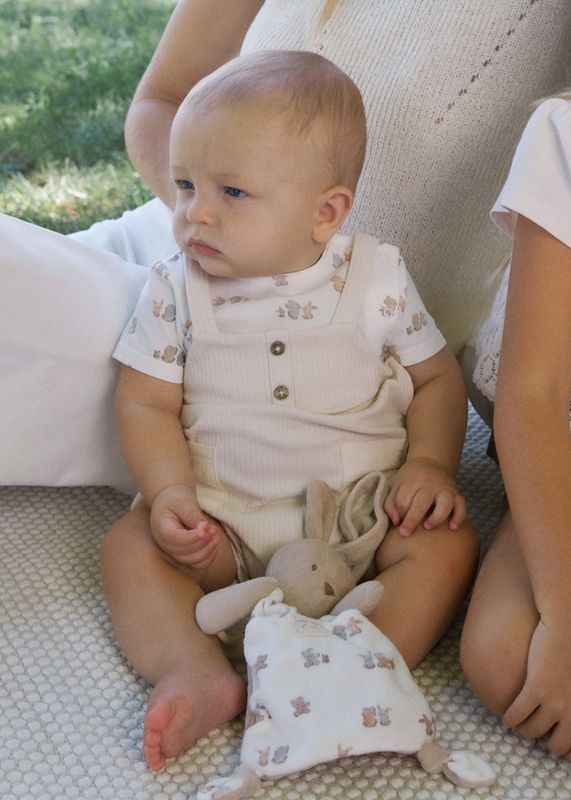 Mayoral- Newborn- Simulated Dungaree Romper