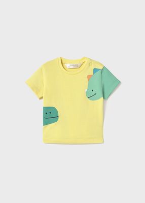 Mayoral- Newborn- Printed Dungaree Bubble Romper with Hat