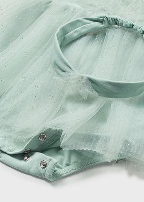 Mayoral- Newborn- Tulle Romper with Headband