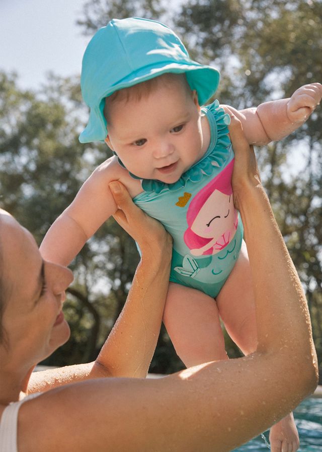 Mayoral- Newborn- 2 Piece Swim Set with Sun Protection