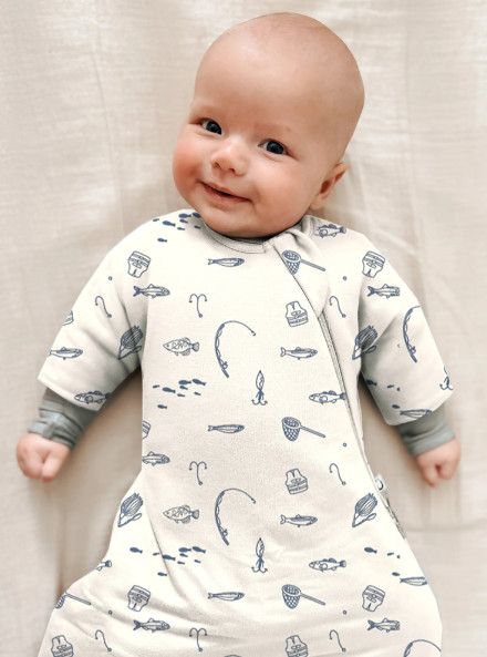 Günamüna- Bamboo Long Sleeve Transitional Swaddle Sack (.5 TOG)