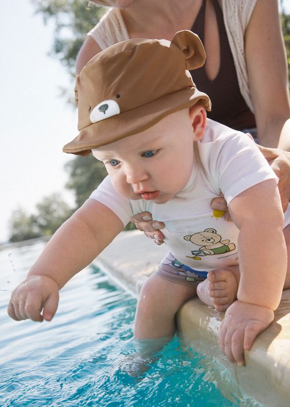 Mayoral- Newborn- 3 Piece Swim Set with Sun Protection