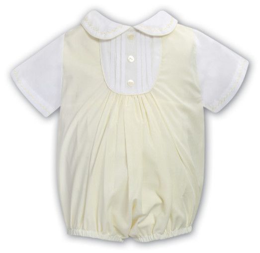 Sarah Louise- Boy 2 Button Pintuck Bubble
