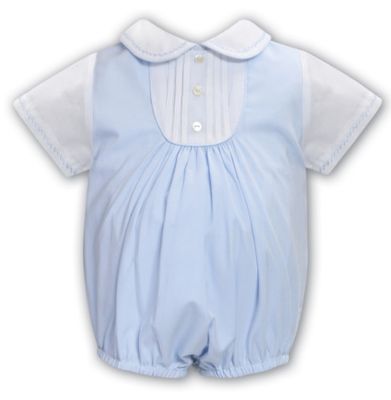 Sarah Louise- Boy 2 Button Pintuck Bubble
