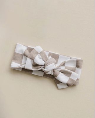 Lucky Panda Kids- Checkered Baby Headband