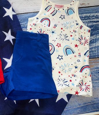 Haven Girl- Fireworks Short Set