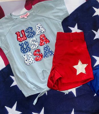 Haven Girl - USA Riley Top w/ Star Milly Short