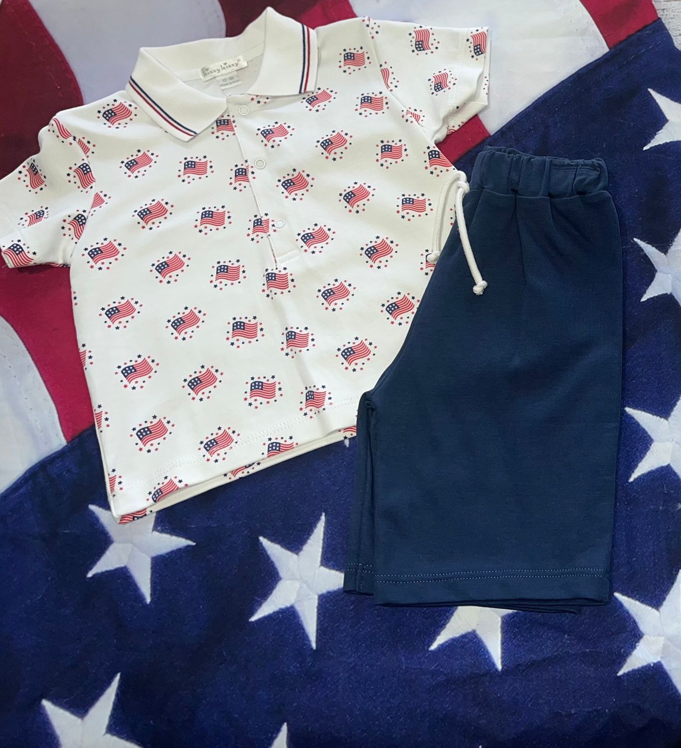 Kissy Kissy- Essence of America Bermuda  Set