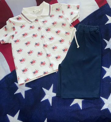 Kissy Kissy- Essence of America Bermuda  Set