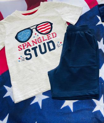 CR Sports -Spangled Stud Short Set