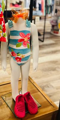 Mayoral- Baby- Striped and Floral Swimsuit