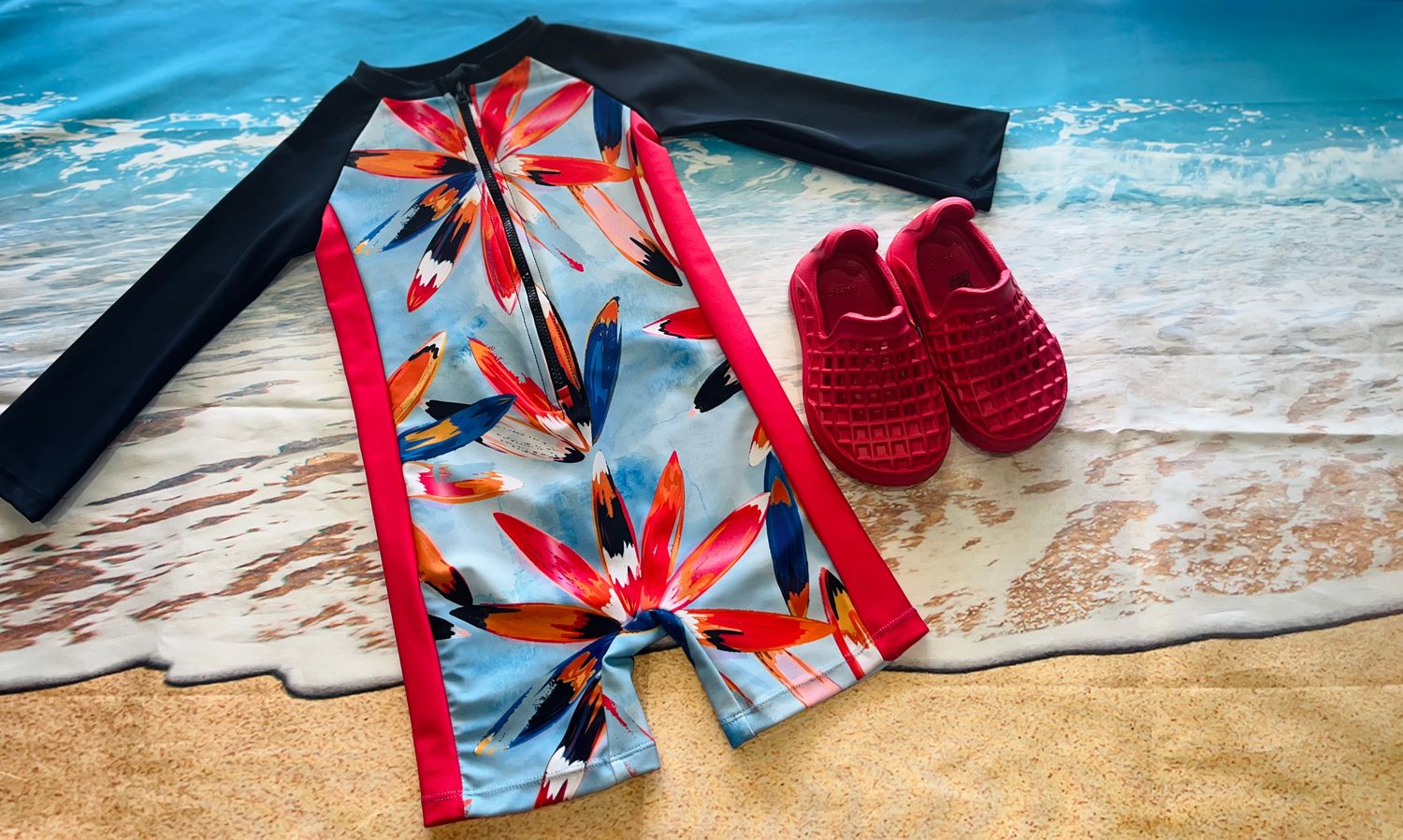 Noruk- One-Piece Rash-guard Swimsuit UV50+