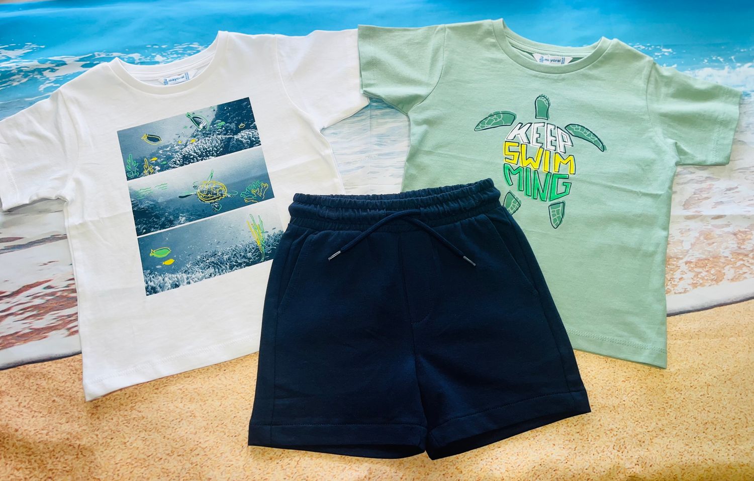 Mayoral- Mini- Boy 3-Piece Turtle Set