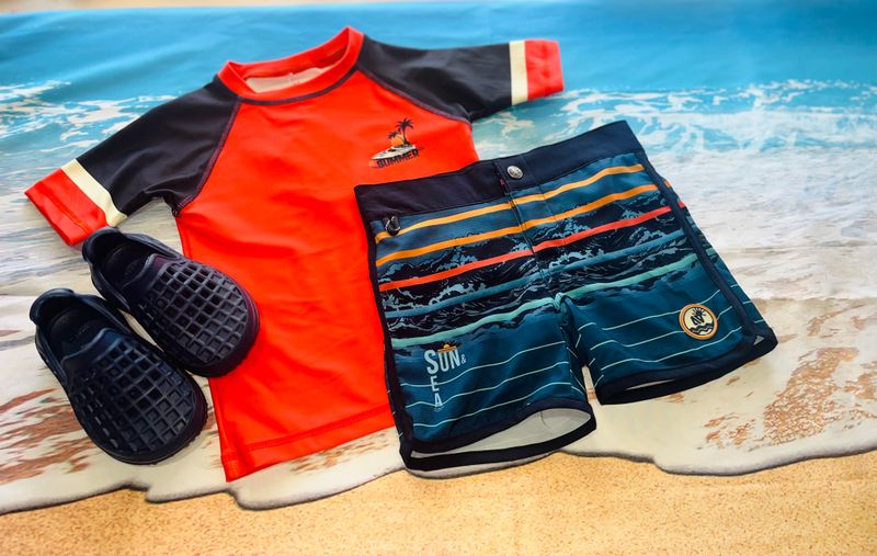 Noruk- RASHGUARD T-SHIRT UV50+ &amp; Boardshort Swim