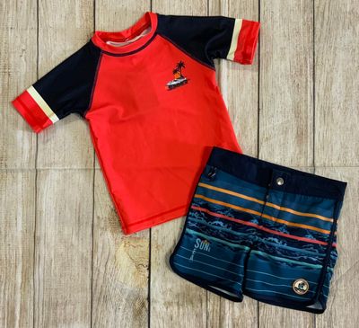 Noruk- RASHGUARD T-SHIRT UV50+ &amp; Boardshort Swim