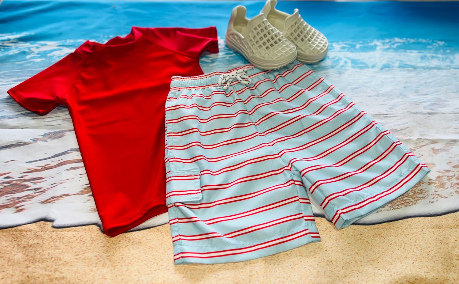 Vaenait Baby- Swimwear , Style: IADH-0022, Color: DIVING RED, Size: 2T